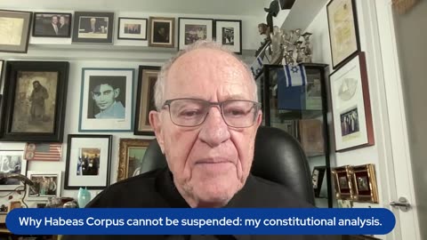Why Habeas Corpus cannot be suspended: my constitutional analysis.