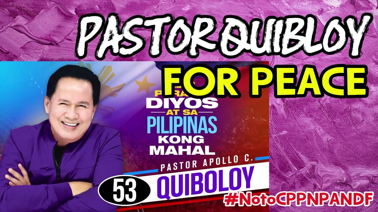 PASTOR QUIBOLOY FOR PEACE