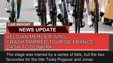 Belgian Merlier Wins Crashmarred Tour De France D