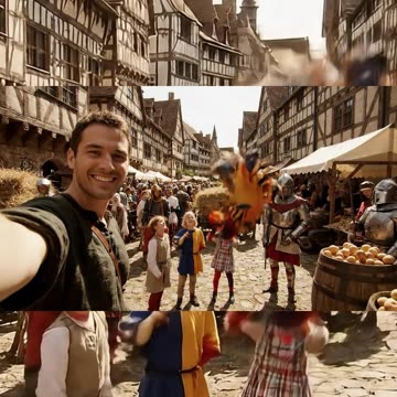 AI Blogger vs Medieval Marvel Anomaly #aiart #aishort #ai #aivideo