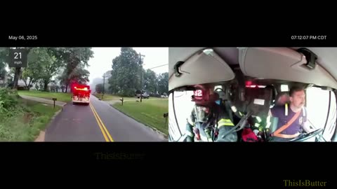 Video shows Smith County firefighters rushing into a burning home to save residents