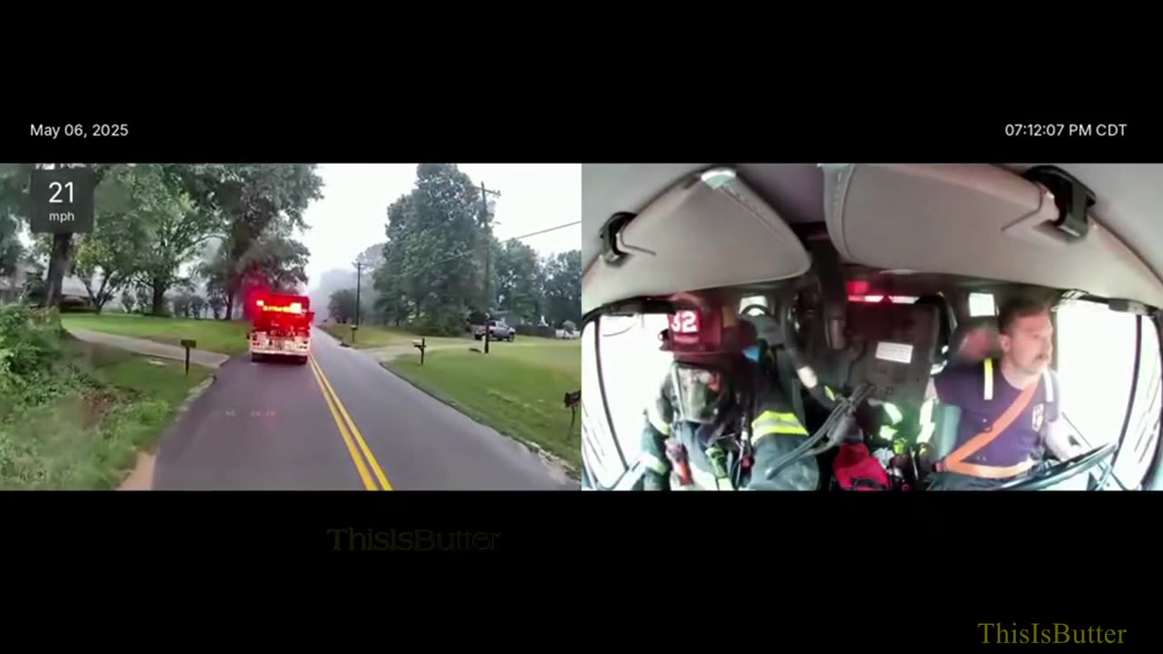 Video shows Smith County firefighters rushing into a burning home to save residents