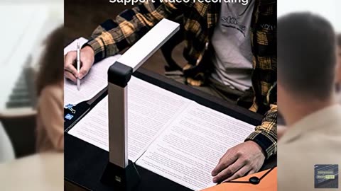 Kitnery D800 Portable Document Camera: High Definition 13MP Document Scanner USB