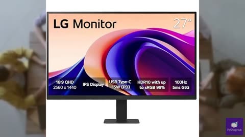 LG 27U631A-B 27-inch QHD (2560 x 1440) IPS Computer Monitor, 100Hz, 5ms, HDR10,
