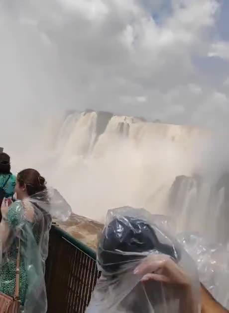 Iguazu Falls Brazil after heavy rain