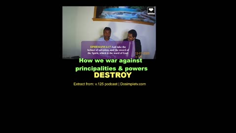 How we war against principalities and powers
