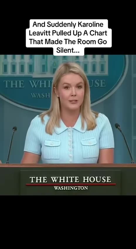 Karoline leavitt pulled Up A chart and room goes silent! You Go Girl!