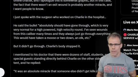 WTF?! SURGEON FOR CHARLIE KIRK SAYS HIS NECK WAS SO SO IMPRESSIVE, IT STOPPED A 30-06