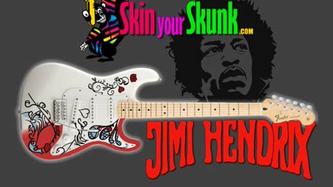 JIMI HENDRIX Guitar Skin Link Below
