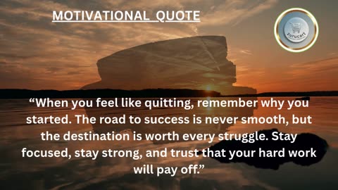 Quote For The Day: Don’t quit your breakthrough is closer than you think 🔥