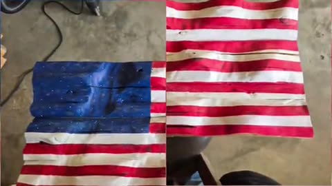 First attempt at hand made flag