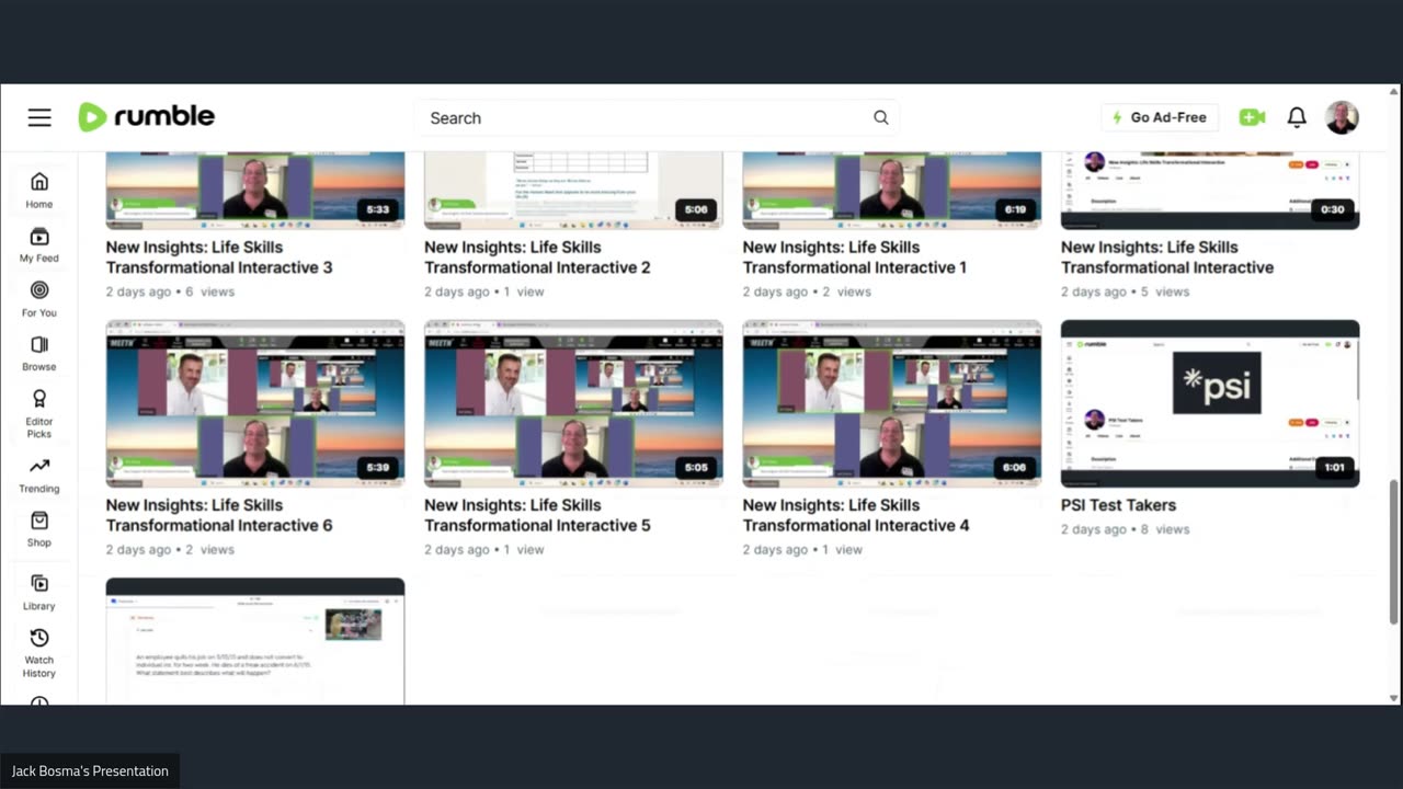 Jack Bosma: Educational Webinar Presentation