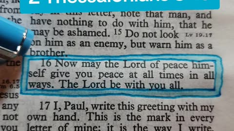 May The Lord Of Peace Himself Give You..