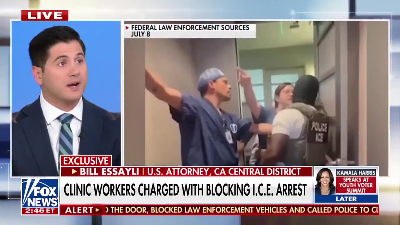 I can’t be anymore clear. If anyone touches our agents or gets in our way, you will be arrested....