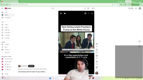 Nick Shirley Briefs President Trump