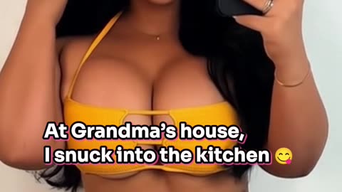 At Grandma’s house, I snuck into the kitchen