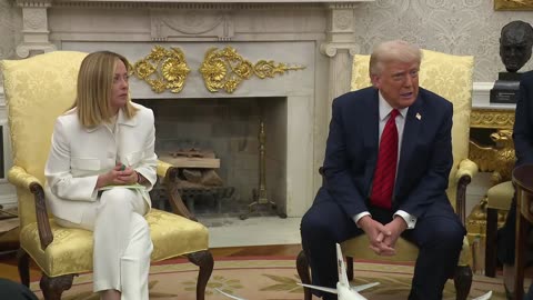 Trump meets with the Prime Minister of Italy - 4/17/25