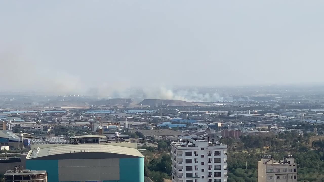 An Israeli strike in the capital of Iran, Tehran.