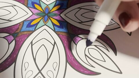 Late night Mandala coloring book page video