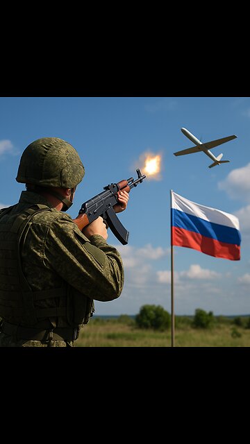 Russian National Guard Fire Team Downs Ukrainian Kamikaze Drone Amid Cross-Border Raid”