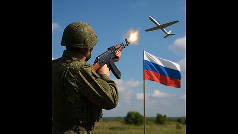 Russian National Guard Fire Team Downs Ukrainian Kamikaze Drone Amid Cross-Border Raid”