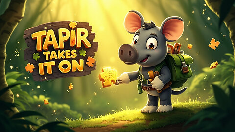 Tapir Takes It On 🧩🌿 | Calm & Clever Jungle Pop Song