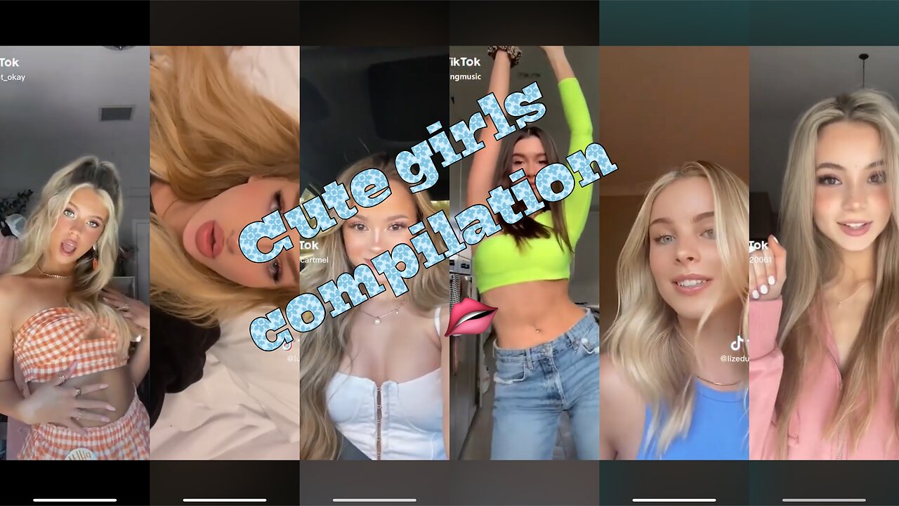 Beautiful Cute Tiktok girls compilation, No Bra Challenge compilation