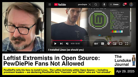 Leftist Extremists in Open Source: PewDiePie Fans Not Allowed