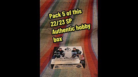 Pack 5 of this 22/23 SP Authentic hobby box