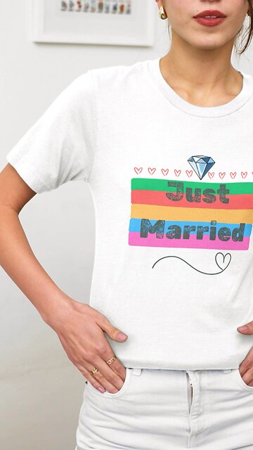 Just Married Shirt From The South Dominion Gifts Etsy Shop