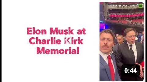 Elon Musk at Charlie Kirk Memorial