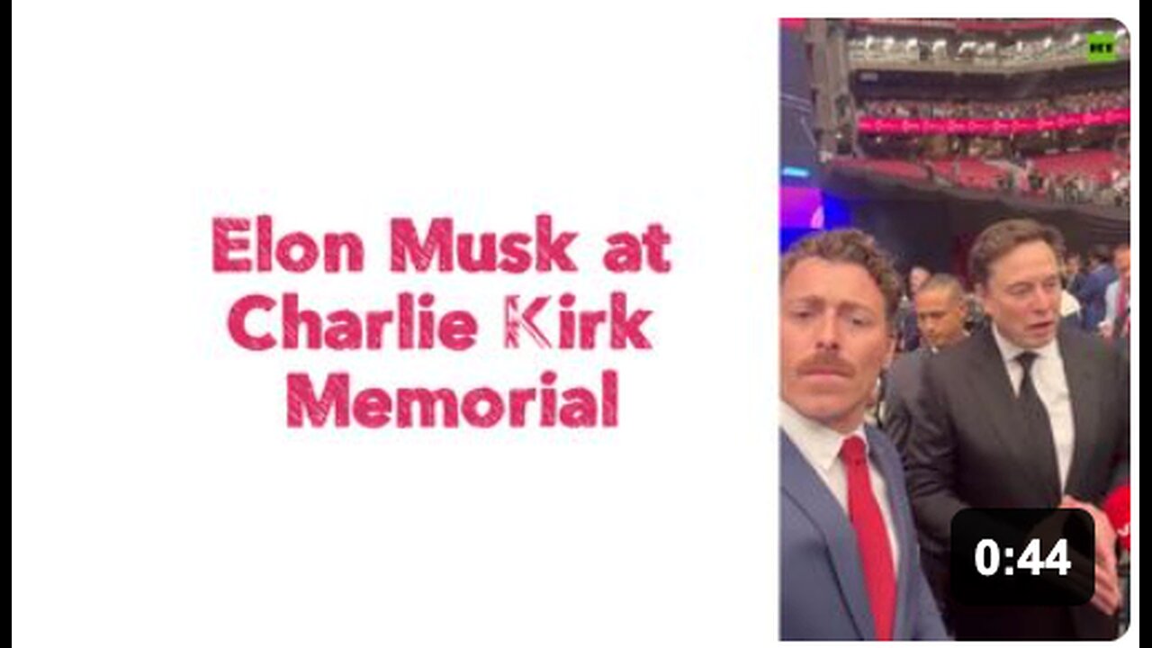 Elon Musk at Charlie Kirk Memorial