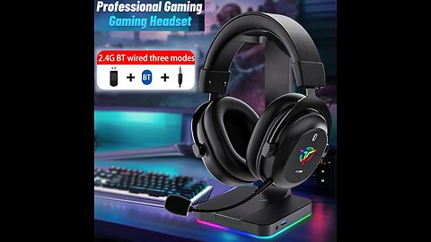 PS5 Gaming Headphones with 2.4G/BT/Wired