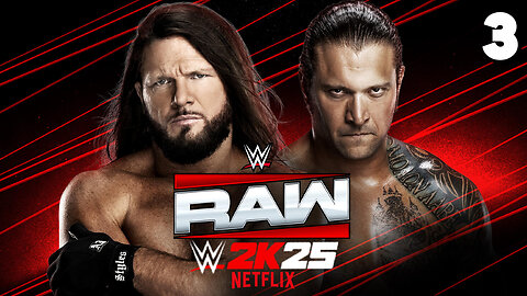 WWE 2K25 Raw April 14th 2025 - Match 3: AJ is READY!