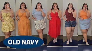 Inside the Fitting Room at Old Navy | Plus Size Summer Outfits | Size 18/20 Try On Haul