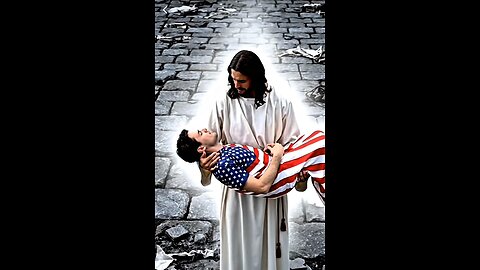 Jesus carries Charlie Kirk to heaven.