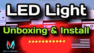 Unboxing and Installing Mictuning 16 in LED Light Bar Brake Lights