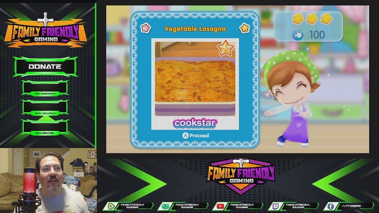 Cooking Mama Cookstar Vegeterian Vegetable Lasagna
