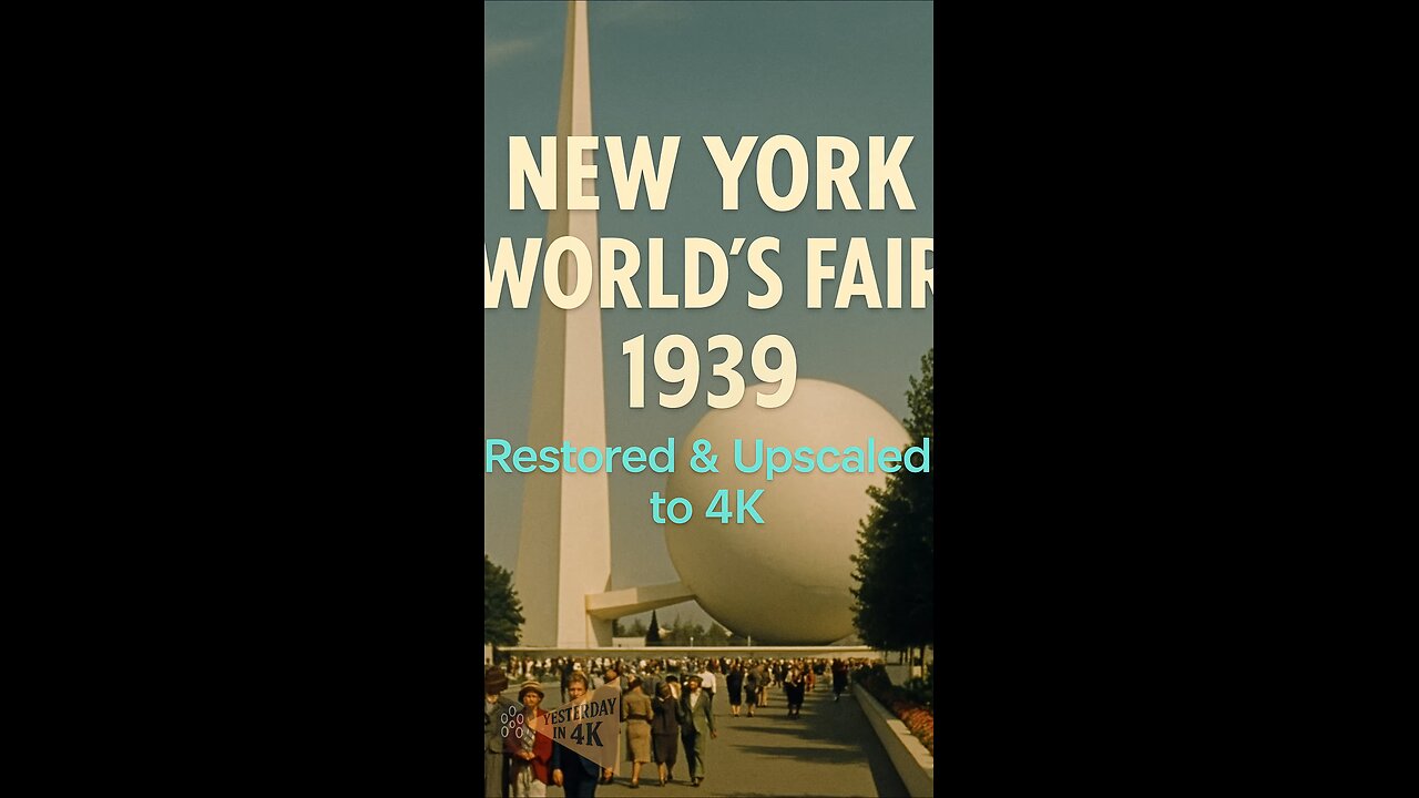 1939 NY World’s Fair Restored: See the Dreams of the Future in 4K! 🌠🗽