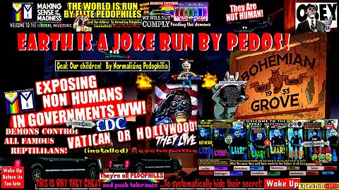 Earth is a Joke Run By Pedos! (MyCatholicRedPill compilation version) - timestamps in description