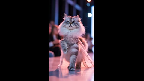 Cut cat fashion show