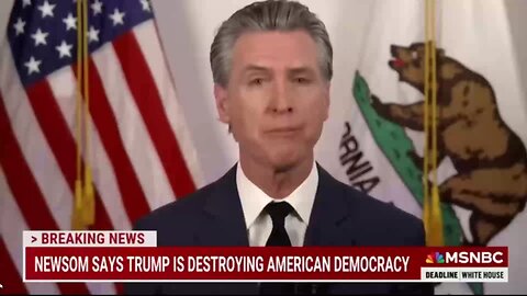 Governor Newscum reacts to Trump Administration deploying National Guard to Los Angeles riots