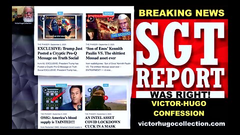 BREAKING NEWS Charlie Kirk Bares Victor Hugo As CIA MOSSAD Agent Apologizes To SGT Report Jim Fetzer