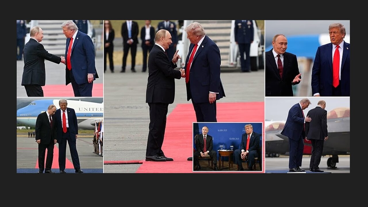 Fighter jets circle overhead as Trump and Putin meet in Alaska