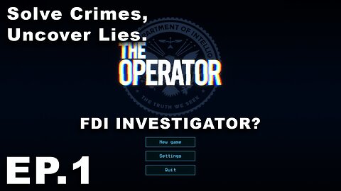 Free Mystery Game Actually Happened – The Operator Ep. 1