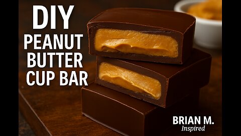 Homemade Chocolate Peanut Butter Cup Bar 🔥 Better Than Reese’s!