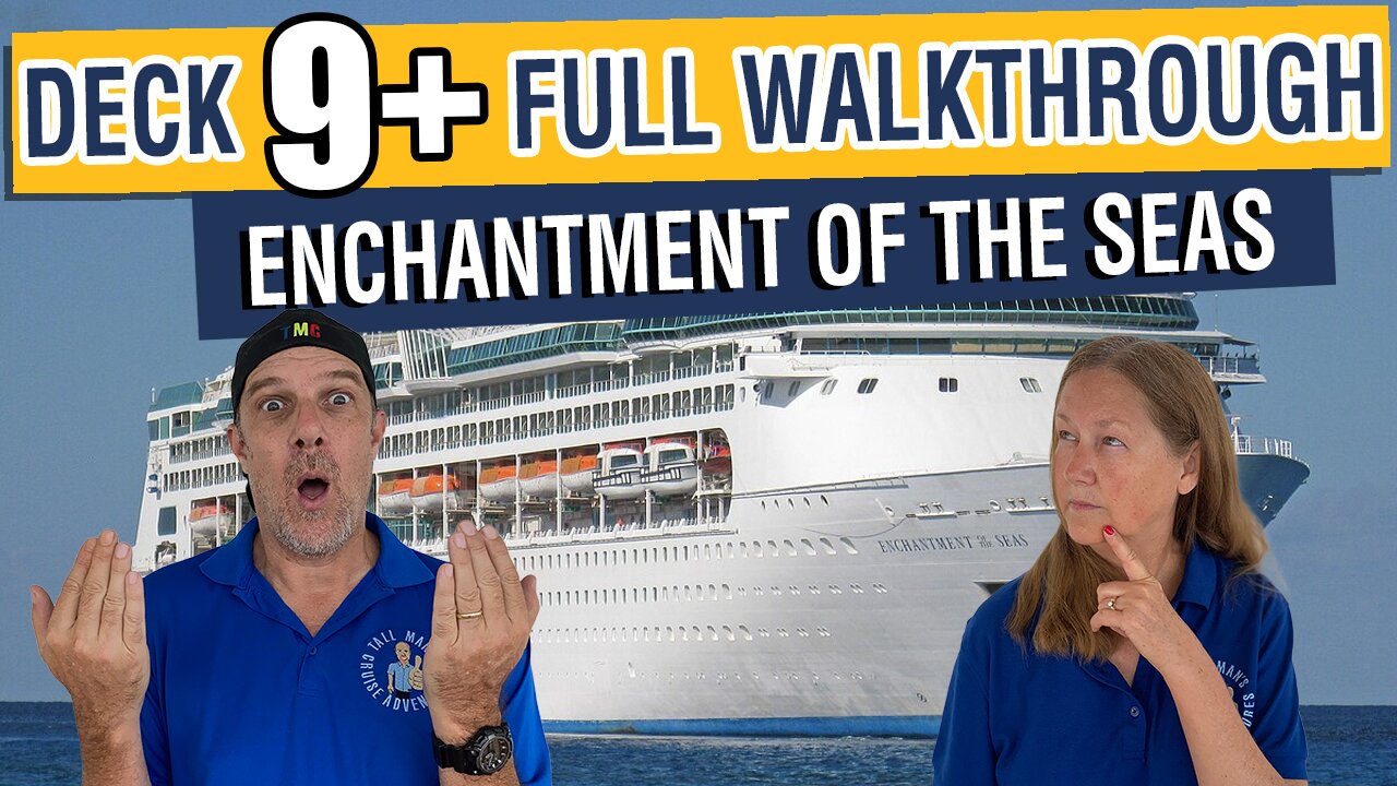 Enchantment of the Seas Deck 9+ Walkthrough | What’s on the Upper Decks?