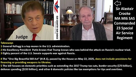 Judge w/Alastair Crooke MI6 SAS: Moscow's Silence/Moscow's Threats.