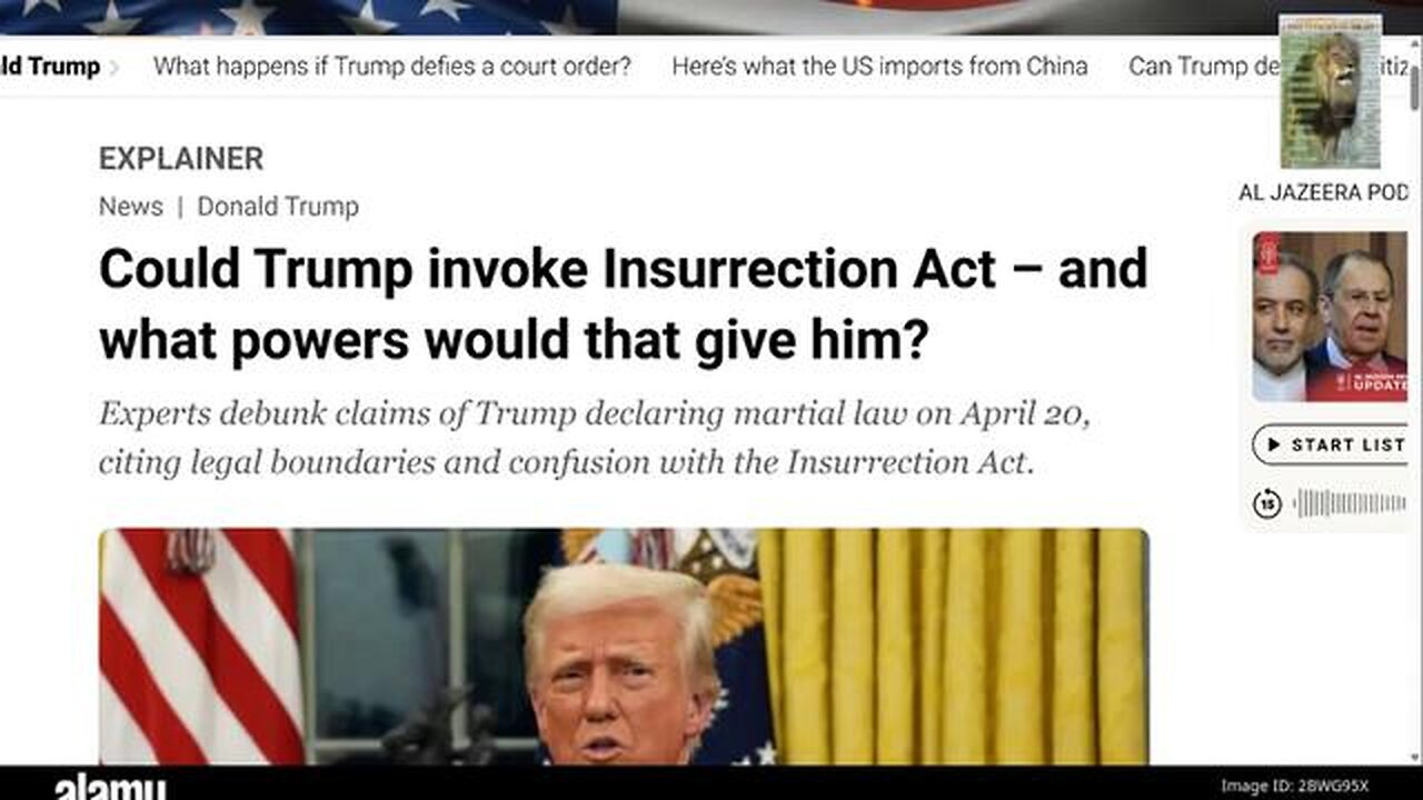 Will Trump Weaponize "The Insurrection Act of 1807"