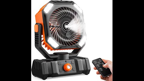 Unrivaled Comfort Outdoors! The 20000mAh Rechargeable Camping Fan Review!